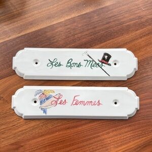 French Decorative Plaques for Restroom 🚻